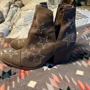 Unknown brand, star studded ankle boots